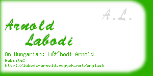 arnold labodi business card